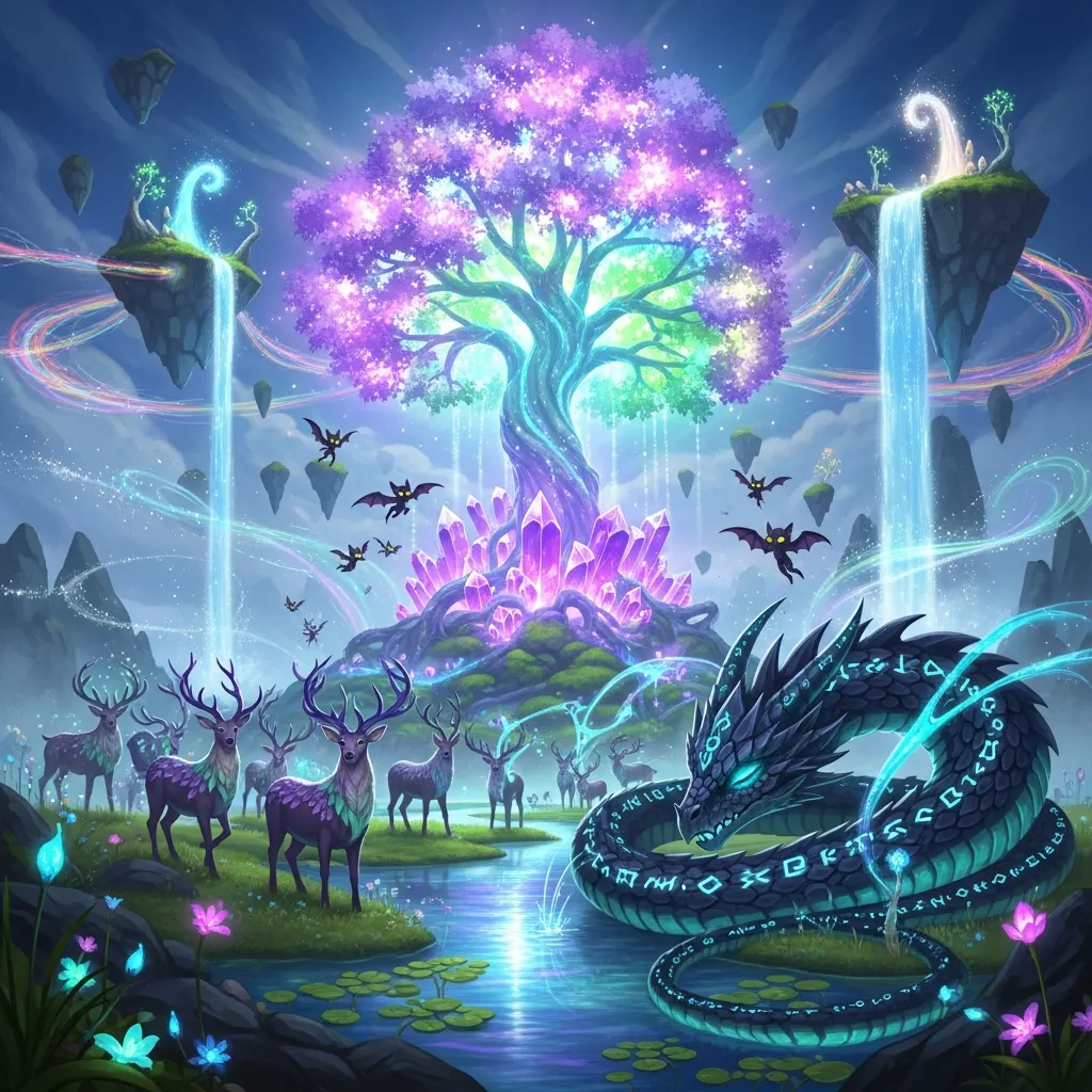 Fantasy concept art featuring imaginative creatures and magical elements